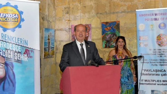 Cumhurbaşkanı Ersin Tatar, Paylaşınca Çoğalır sergisinin açılışına katıldı