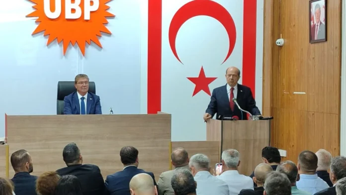 Tatar UBP PM’de konuştu: Her yerde KKTC’yi tanıtmak için didiniyorum