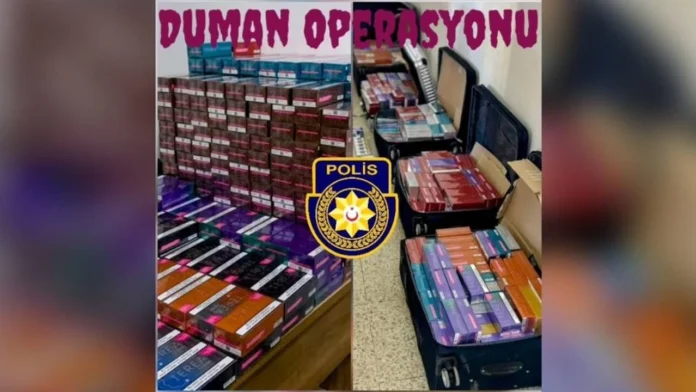 Duman Operasyonu: 82 bin 620 paket elektronik sigara tütünü ele geçirildi