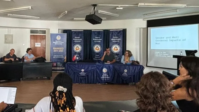 DAÜ’de “savaşın cinsiyete dayalı etkileri” konulu seminer düzenlendi DAÜ’de “savaşın cinsiyete dayalı etkileri” konulu seminer düzenlendi