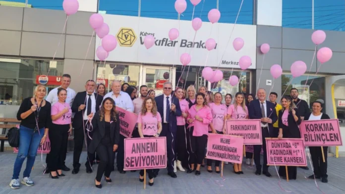 Kıbrıs Vakıflar Bankası’ndan Kanser Farkındalığına Destek