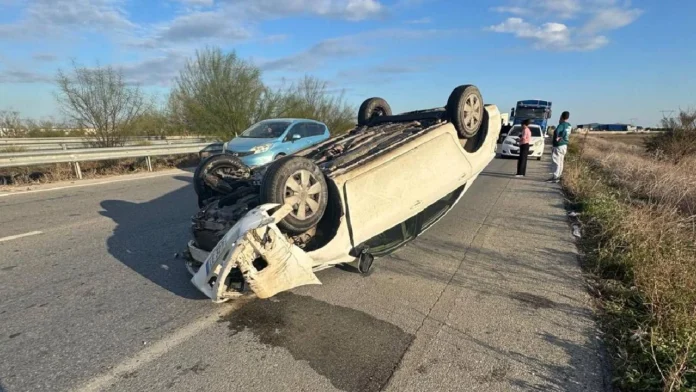 Gazimağusa - Lefkoşa ana yolunda kaza: 1 yaralı