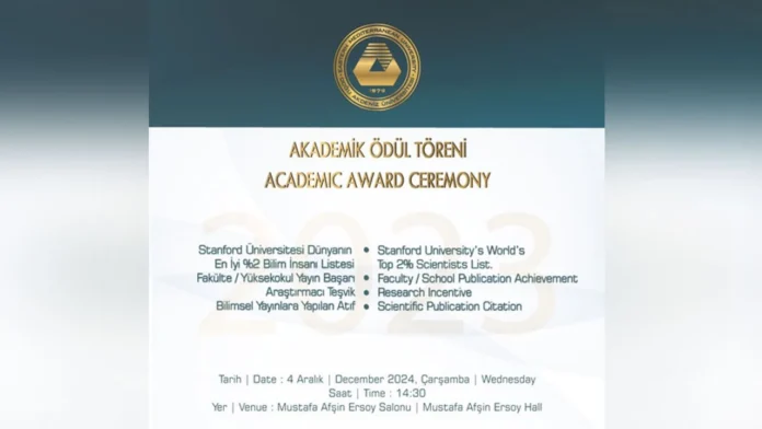 Cumhurbaşkanı Ersin Tatar’ın Katılımları İle DAÜ’nün Başarılı Akademisyenleri Ödüllendirilecek