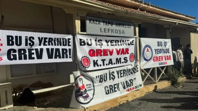 Lefkoşa Kaza Tapu Amirliği'ndeki grev askıya alındı