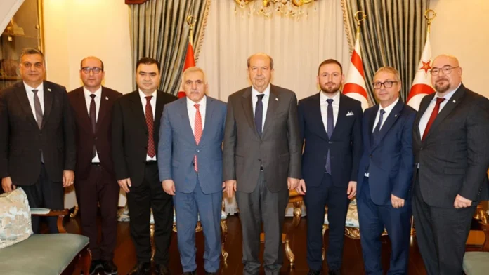 Cumhurbaşkanı Tatar, AK Parti Milletvekili Ali İnci ve beraberindeki heyeti kabul etti