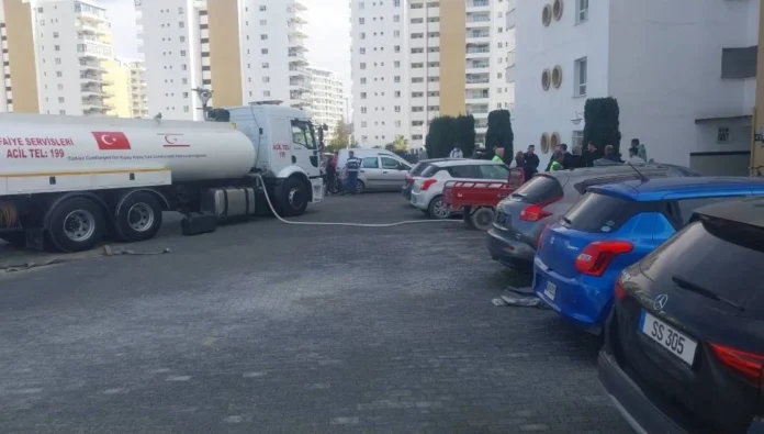 İskele'de Caesar Resort apartmanında çıkan yangın söndürüldü