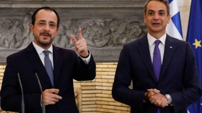 hristomicotakis Hristodulidis, zirve öncesi Miçotakis’le görüştü: Çözüm uzlaşılmış çerçeve ve AB değerleri temelinde olmalı Hristodulidis, zirve öncesi Miçotakis’le görüştü: Çözüm uzlaşılmış çerçeve ve AB değerleri temelinde olmalı