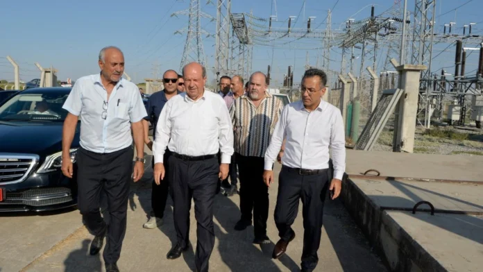 Cumhurbaşkanı Tatar, Güneşköy Trafo Merkezi'nde devam eden çalışmaları yerinde inceledi