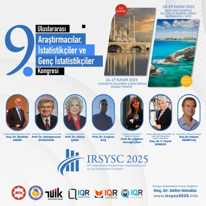 DAÜ'de 9. Uluslararası Araştırmacılar, İstatistikçiler ve Genç İstatistikçiler Kongresi düzenlenecek