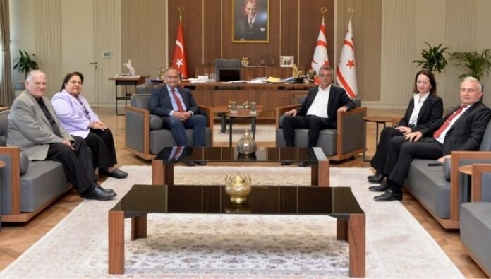 Cumhurbaşkanı Tufan Erhürman, Yayın Yüksek Kurulu yönetimini kabul etti