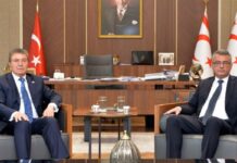 Cumhurbaşkanı Tufan Erhürman, Başbakan Ünal Üstel’i kabul etti