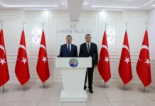 Başbakan Üstel, Mersin Valisi Toros’u ziyaret etti