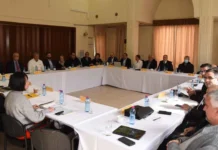 Kıbrıslı Türk ve Kıbrıslı Rum siyasi partiler ara bölgede bir araya geldi