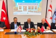 KIB-TEK’TEN LEFKE’YE YENİ HİZMET BİNASI: DÖRDÜNCÜ ŞUBENİN SÖZLEŞMESİ İMZALANDI