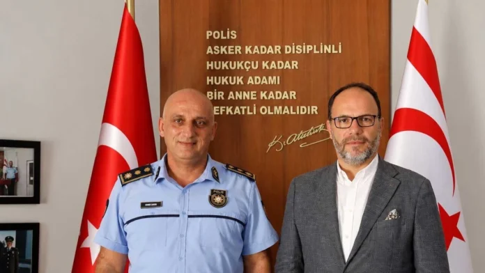 Sadıkoğlu İskele Polis Müdürü Erem'i ziyaret etti